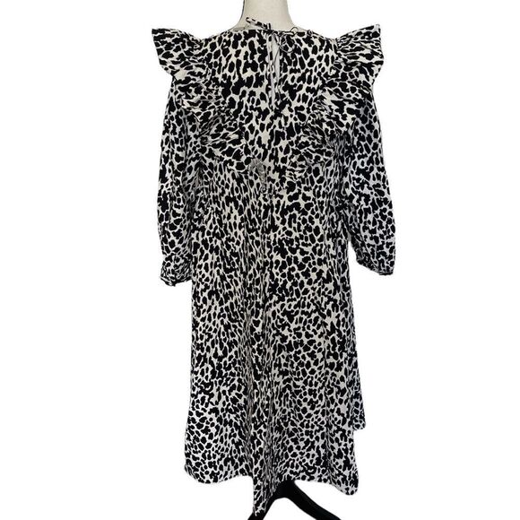 NWT Sandy Liang for Target Leopard-Print Long Sleeve Dress - Picture 11 of 11
